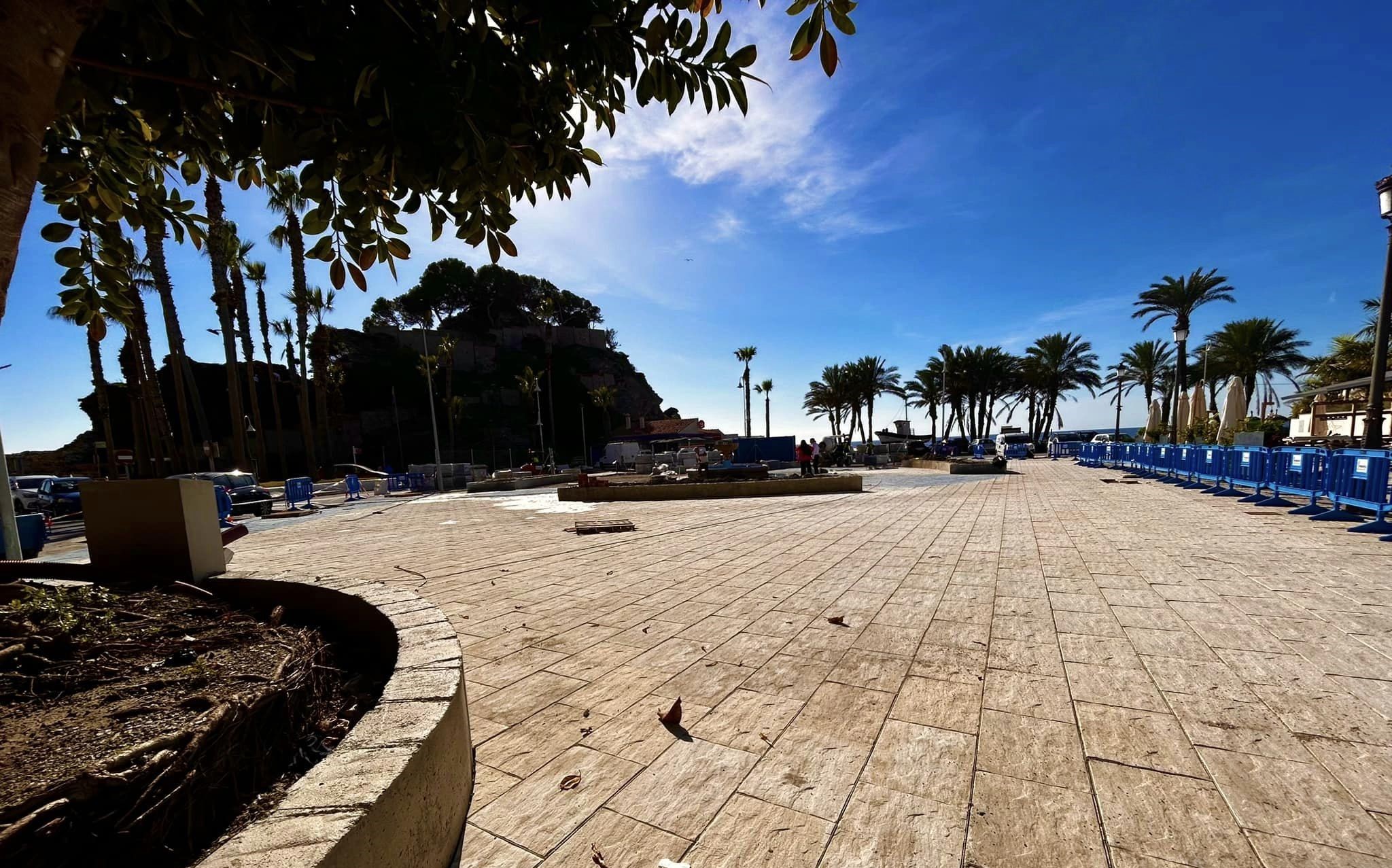 La plaza de San Cristóbal estará finalizada en dos semanas.